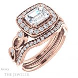 Emerald Cut Forever One Moissanite Engagement Ring #GTJ988-emerald-fb-r 6 Emerald Cut Forever Brilliant Moissanite Engagement Ring #GTJ988-emerald-fb-r