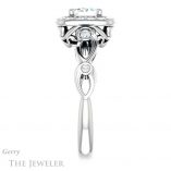 Emerald Cut Forever Brilliant Moissanite Engagement Ring #GTJ988-emerald-fb-w