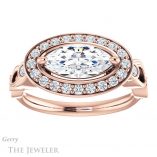 Marquise Cut Forever Brilliant Moissanite Engagement Ring #GTJ988-marquise-fb-r