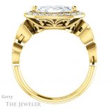 Marquise Cut Forever One Moissanite Engagement Ring #GTJ988-marquise-fb-y 2 Marquise Cut Forever Brilliant Moissanite Engagement Ring #GTJ988-marquise-fb-y