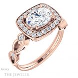 Oval Shaped Forever One Moissanite Engagement Ring #GTJ988-oval-fo-r