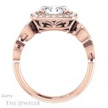 Oval Shaped Forever One Moissanite Engagement Ring #GTJ988-oval-fo-r