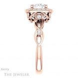 Oval Shaped Forever One Moissanite Engagement Ring #GTJ988-oval-fo-r