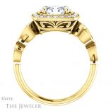 Oval Shaped Forever One Moissanite Engagement Ring #GTJ988-oval-fo-y 2 Oval Shaped Forever One Moissanite Engagement Ring #GTJ988-oval-fo-y