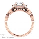 Round Cut Forever One Moissanite Engagement Ring #GTJ988-round-fo-r 2 Round Cut Forever One Moissanite Engagement Ring #GTJ988-round-fo-r