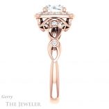 Round Cut Forever One Moissanite Engagement Ring #GTJ988-round-fo-r 3 Round Cut Forever One Moissanite Engagement Ring #GTJ988-round-fo-r