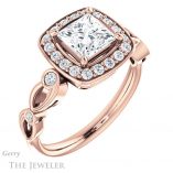Princess Cut Forever One Moissanite Engagement Ring #GTJ988-square-fo-r 4 Princess Cut Forever One Moissanite Engagement Ring #GTJ988-square-fo-r
