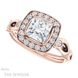 Princess Cut Forever One Moissanite Engagement Ring #GTJ988-square-fo-r 5 Princess Cut Forever One Moissanite Engagement Ring #GTJ988-square-fo-r