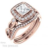 Princess Cut Forever One Moissanite Engagement Ring #GTJ988-square-fo-r 6 Princess Cut Forever One Moissanite Engagement Ring #GTJ988-square-fo-r