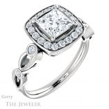 Princess Cut Forever One Moissanite Engagement Ring #GTJ988-square-fo-w