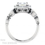 Princess Cut Forever One Moissanite Engagement Ring #GTJ988-square-fo-w