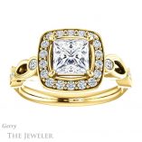Princess Cut Forever One Moissanite Engagement Ring #GTJ988-square-fo-y 1 Princess Cut Forever One Moissanite Engagement Ring #GTJ988-square-fo-y