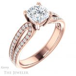 Cushion Cut Forever One Moissanite Engagement Ring #GTJ991-cushion-fo-r 4 Cushion Cut Forever One Moissanite Engagement Ring #GTJ991-cushion-fo-r