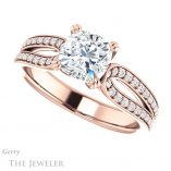 Cushion Cut Forever One Moissanite Engagement Ring #GTJ991-cushion-fo-r 5 Cushion Cut Forever One Moissanite Engagement Ring #GTJ991-cushion-fo-r