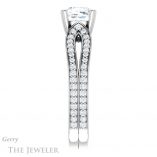 Cushion Cut Forever One Moissanite Engagement Ring #GTJ991-cushion-fo-w