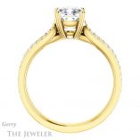 Cushion Cut Forever One Moissanite Engagement Ring #GTJ991-cushion-fo-y 2 Cushion Cut Forever One Moissanite Engagement Ring #GTJ991-cushion-fo-y