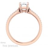 Emerald Cut Forever One Moissanite Engagement Ring #GTJ991-emerald-fb-r 2 Emerald Cut Forever Brilliant Moissanite Engagement Ring #GTJ991-emerald-fb-r