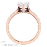 Heart Shaped Forever One Moissanite Engagement Ring #GTJ991-heart-fb-r 2 Heart Shaped Forever Brilliant Moissanite Engagement Ring #GTJ991-heart-fb-r