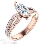 Marquise Cut Forever Brilliant Moissanite Engagement Ring #GTJ991-marquise-fb-r