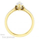 Marquise Cut Forever One Moissanite Engagement Ring #GTJ991-marquise-fb-y 2 Marquise Cut Forever Brilliant Moissanite Engagement Ring #GTJ991-marquise-fb-y