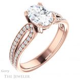 Oval Shaped Forever One Moissanite Engagement Ring #GTJ991-oval-fo-r 4 Oval Shaped Forever One Moissanite Engagement Ring #GTJ991-oval-fo-r