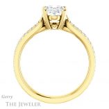 Oval Shaped Forever One Moissanite Engagement Ring #GTJ991-oval-fo-y 2 Oval Shaped Forever One Moissanite Engagement Ring #GTJ991-oval-fo-y