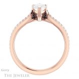Pear Shaped Forever One Moissanite Engagement Ring #GTJ991-pear-fb-r 2 Pear Shaped Forever Brilliant Moissanite Engagement Ring #GTJ991-pear-fb-r