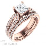 Princess Cut Forever One Moissanite Engagement Ring #GTJ991-square-fo-r 6 Princess Cut Forever One Moissanite Engagement Ring #GTJ991-square-fo-r