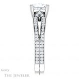 Princess Cut Forever One Moissanite Engagement Ring #GTJ991-square-fo-w 3 Princess Cut Forever One Moissanite Engagement Ring #GTJ991-square-fo-w