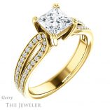 Princess Cut Forever One Moissanite Engagement Ring #GTJ991-square-fo-y 4 Princess Cut Forever One Moissanite Engagement Ring #GTJ991-square-fo-y