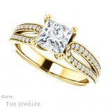 Princess Cut Forever One Moissanite Engagement Ring #GTJ991-square-fo-y 5 Princess Cut Forever One Moissanite Engagement Ring #GTJ991-square-fo-y