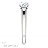 Cushion Cut Forever One Moissanite Engagement Ring #GTJ993-cushion-fo-w 3 Cushion Cut Forever One Moissanite Engagement Ring #GTJ993-cushion-fo-w