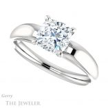 Cushion Cut Forever One Moissanite Engagement Ring #GTJ993-cushion-fo-w 5 Cushion Cut Forever One Moissanite Engagement Ring #GTJ993-cushion-fo-w