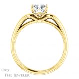 Cushion Cut Forever One Moissanite Engagement Ring #GTJ993-cushion-fo-y 2 Cushion Cut Forever One Moissanite Engagement Ring #GTJ993-cushion-fo-y