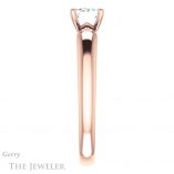 Emerald Cut Forever One Moissanite Engagement Ring #GTJ993-emerald-fb-r 3 Emerald Cut Forever Brilliant Moissanite Engagement Ring #GTJ993-emerald-fb-r