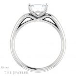 Emerald Cut Forever One Moissanite Engagement Ring #GTJ993-emerald-fb-w 2 Emerald Cut Forever Brilliant Moissanite Engagement Ring #GTJ993-emerald-fb-w
