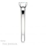 Emerald Cut Forever One Moissanite Engagement Ring #GTJ993-emerald-fb-w 3 Emerald Cut Forever Brilliant Moissanite Engagement Ring #GTJ993-emerald-fb-w