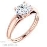 Oval Shaped Forever One Moissanite Engagement Ring #GTJ993-oval-fo-r 4 Oval Shaped Forever One Moissanite Engagement Ring #GTJ993-oval-fo-r