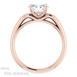 Oval Shaped Forever One Moissanite Engagement Ring #GTJ993-oval-fo-r 2 Oval Shaped Forever One Moissanite Engagement Ring #GTJ993-oval-fo-r