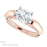 Oval Shaped Forever One Moissanite Engagement Ring #GTJ993-oval-fo-r 5 Oval Shaped Forever One Moissanite Engagement Ring #GTJ993-oval-fo-r