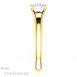 Oval Shaped Forever One Moissanite Engagement Ring #GTJ993-oval-fo-y 3 Oval Shaped Forever One Moissanite Engagement Ring #GTJ993-oval-fo-y