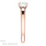 Round Cut Forever One Moissanite Engagement Ring #GTJ993-round-fo-r 3 Round Cut Forever One Moissanite Engagement Ring #GTJ993-round-fo-r