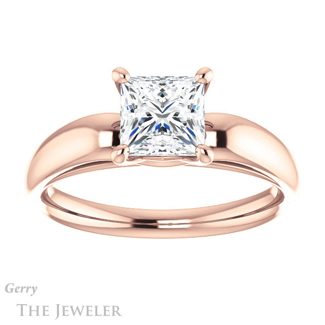 Princess Cut Forever One Moissanite Engagement Ring #GTJ993-square-fo-r 1 Princess Cut Forever One Moissanite Engagement Ring #GTJ993-square-fo-r
