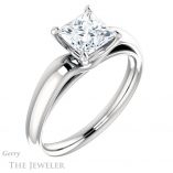 Princess Cut Forever One Moissanite Engagement Ring #GTJ993-square-fo-w 4 Princess Cut Forever One Moissanite Engagement Ring #GTJ993-square-fo-w