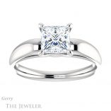 Princess Cut Forever One Moissanite Engagement Ring #GTJ993-square-fo-w 1 Princess Cut Forever One Moissanite Engagement Ring #GTJ993-square-fo-w