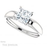 Princess Cut Forever One Moissanite Engagement Ring #GTJ993-square-fo-w 5 Princess Cut Forever One Moissanite Engagement Ring #GTJ993-square-fo-w