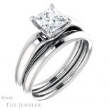 Princess Cut Forever One Moissanite Engagement Ring #GTJ993-square-fo-w 6 Princess Cut Forever One Moissanite Engagement Ring #GTJ993-square-fo-w