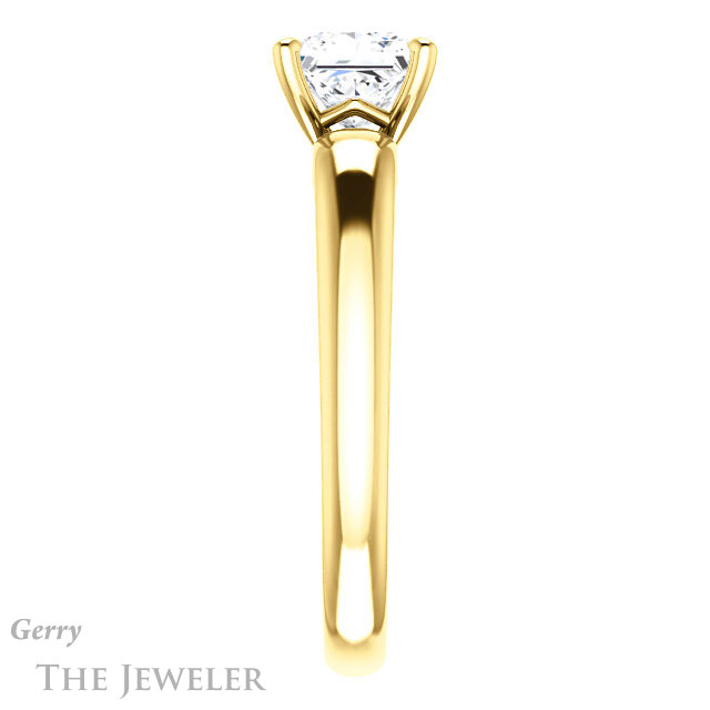 Princess Cut Forever One Moissanite Engagement Ring #GTJ993-square-fo-y 3 Princess Cut Forever One Moissanite Engagement Ring #GTJ993-square-fo-y