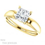 Princess Cut Forever One Moissanite Engagement Ring #GTJ993-square-fo-y 5 Princess Cut Forever One Moissanite Engagement Ring #GTJ993-square-fo-y