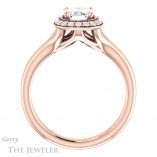 Emerald Cut Forever One Moissanite Engagement Ring #GTJ994-emerald-fb-r 2 Emerald Cut Forever Brilliant Moissanite Engagement Ring #GTJ994-emerald-fb-r